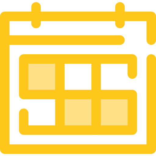 kalendarz Monochrome Yellow ikona