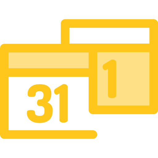calendari Monochrome Yellow icona