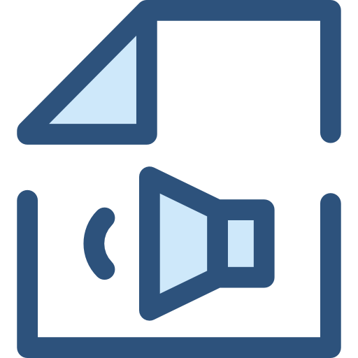 File Monochrome Blue icon
