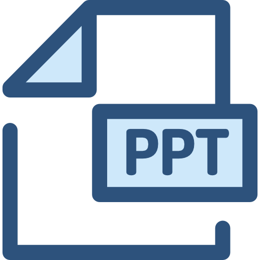 Powerpoint Monochrome Blue icon