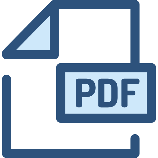 pdf Monochrome Blue ikona