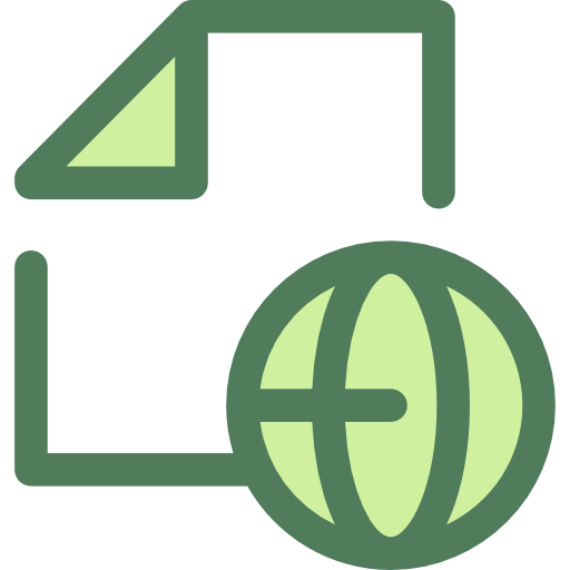 fichier Monochrome Green Icône