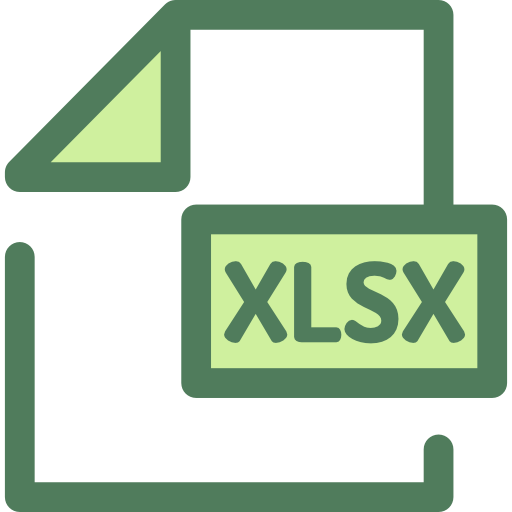 Excel Monochrome Green icon