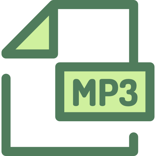 mp3 Monochrome Green icon