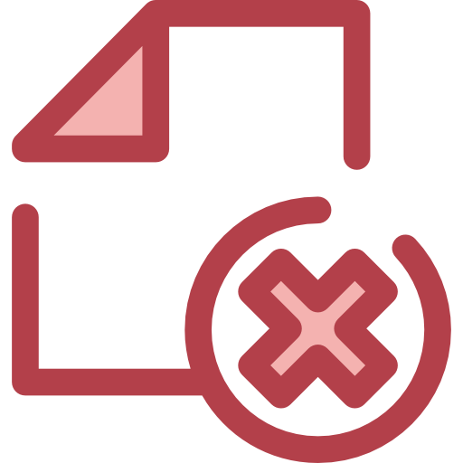 File Monochrome Red icon