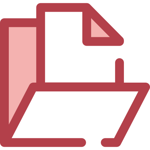 폴더 Monochrome Red icon