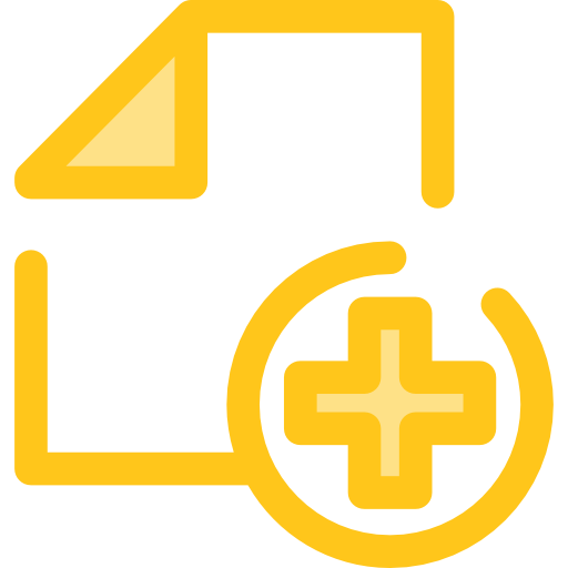 File Monochrome Yellow icon