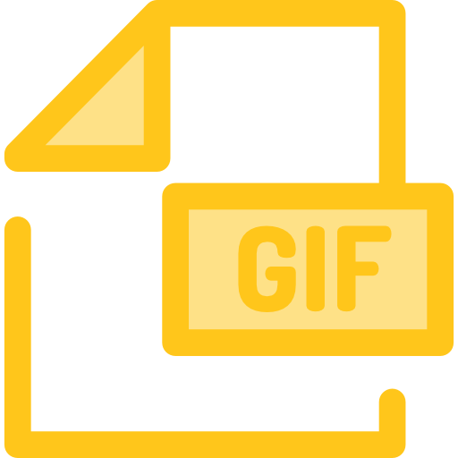 gif Monochrome Yellow icon