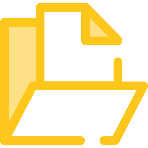 Folder Monochrome Yellow icon