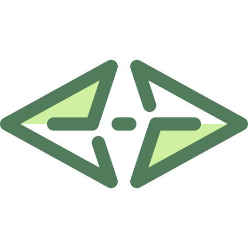 rechter pijl Monochrome Green icoon