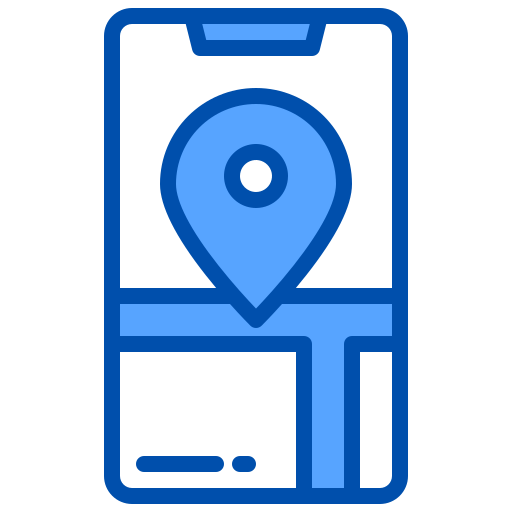 geographisches positionierungs system xnimrodx Blue icon
