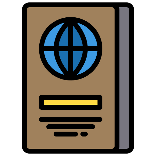 paszport xnimrodx Lineal Color ikona