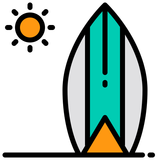 サーフィン xnimrodx Lineal Color icon