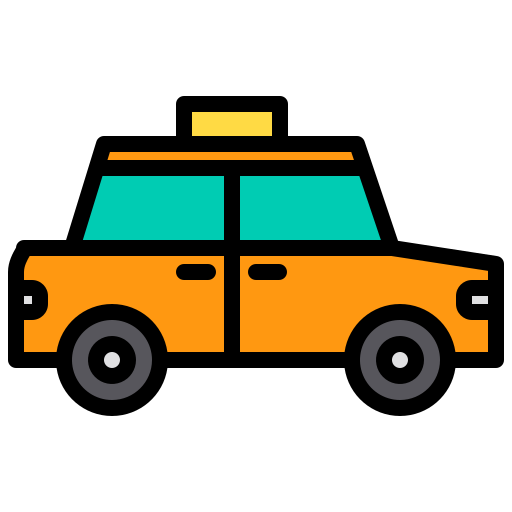 タクシー xnimrodx Lineal Color icon