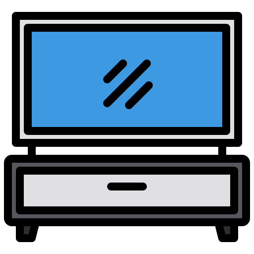 mesa de televisión xnimrodx Lineal Color icono