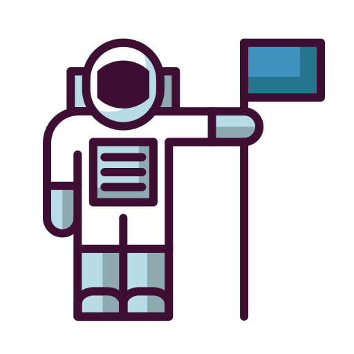 astronauta Generic Outline Color icono
