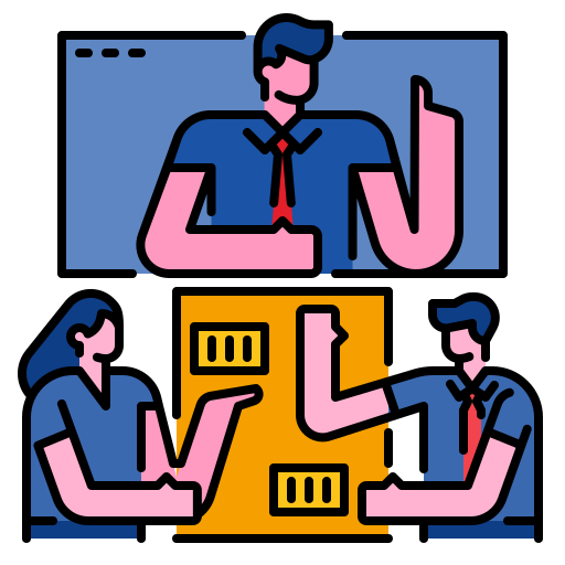 Teleconference Generic Outline Color icon