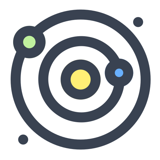 sistema solare Generic Outline Color icona