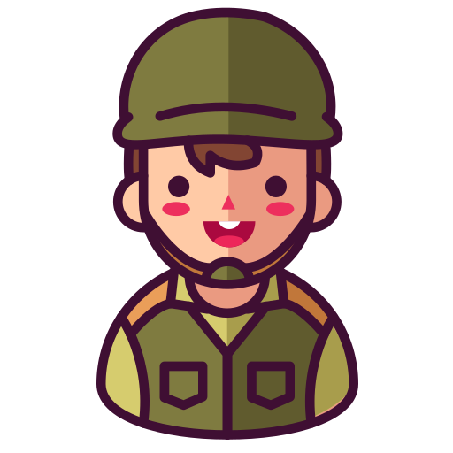 soldat Generic Outline Color Icône