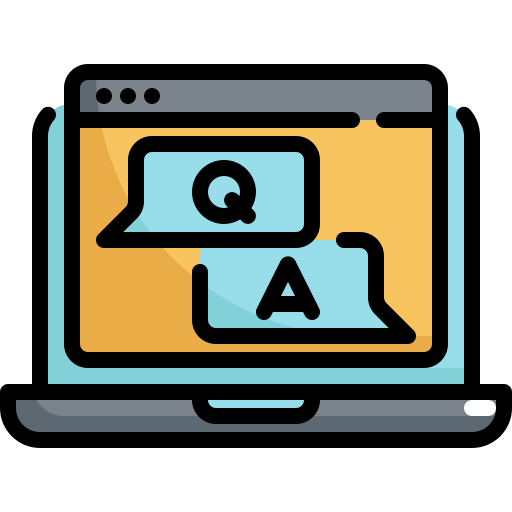 q &amp; a Generic Outline Color icon