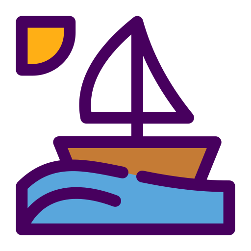 Sailing Generic Outline Color icon