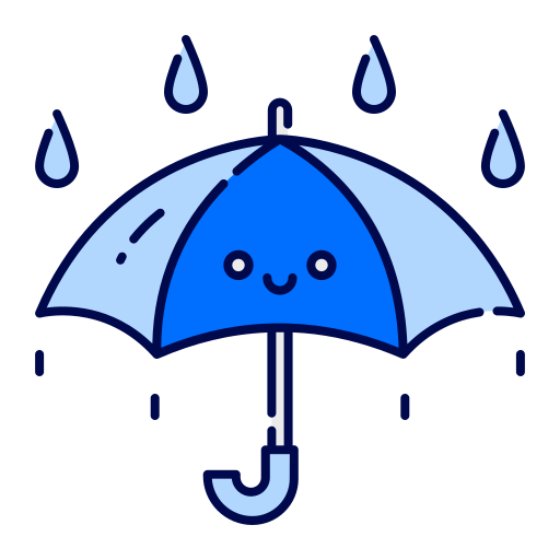 paraguas Generic Blue icono