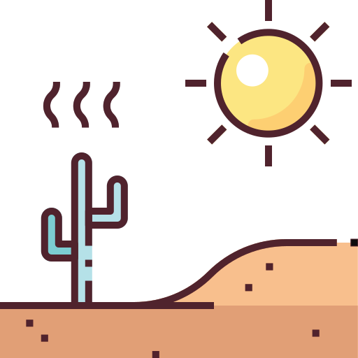 woestijn Generic Outline Color icoon