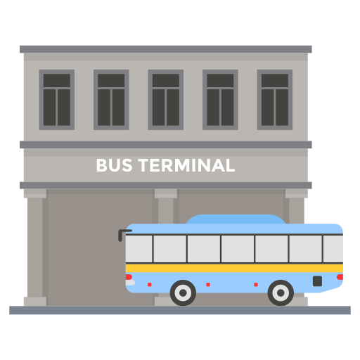 Bus station Generic Flat icon