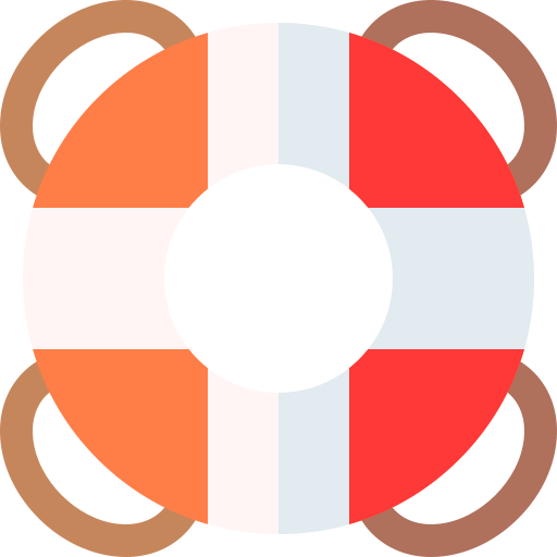 salvavidas Basic Rounded Flat icono