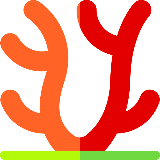 산호 Basic Rounded Flat icon