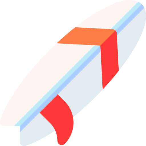 surfen Basic Rounded Flat icoon