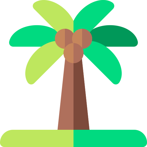 Palm tree Basic Rounded Flat icon