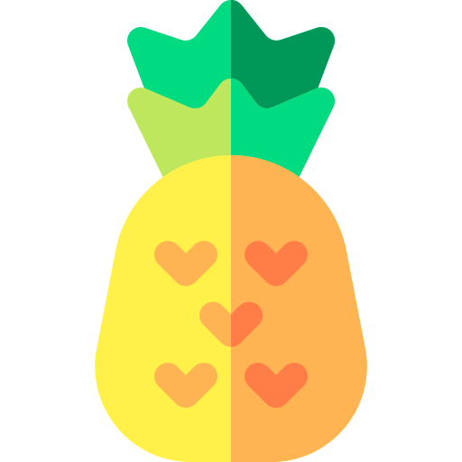 ananas Basic Rounded Flat icoon