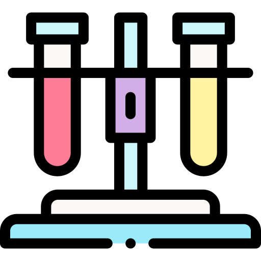 Test tube Detailed Rounded Lineal color icon