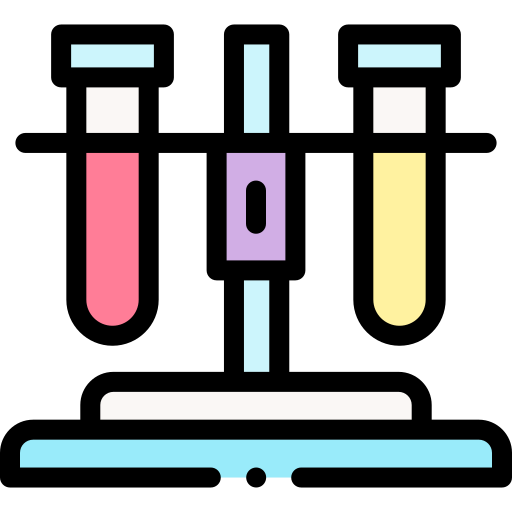 tubo de ensayo Detailed Rounded Lineal color icono