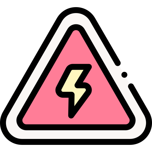 Danger Detailed Rounded Lineal color icon