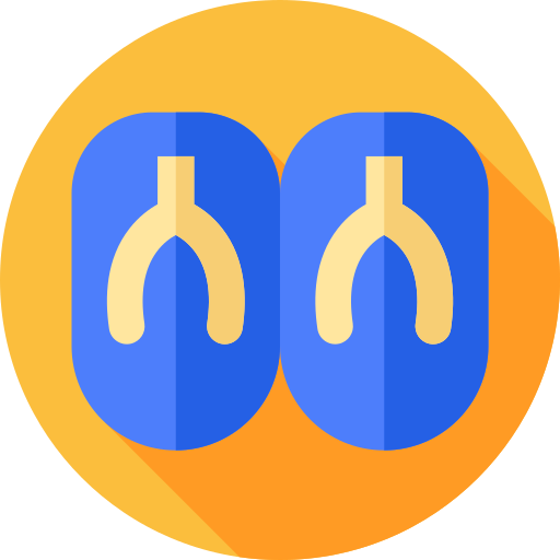 chancletas Flat Circular Flat icono
