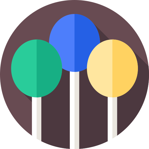 ballon Flat Circular Flat icoon