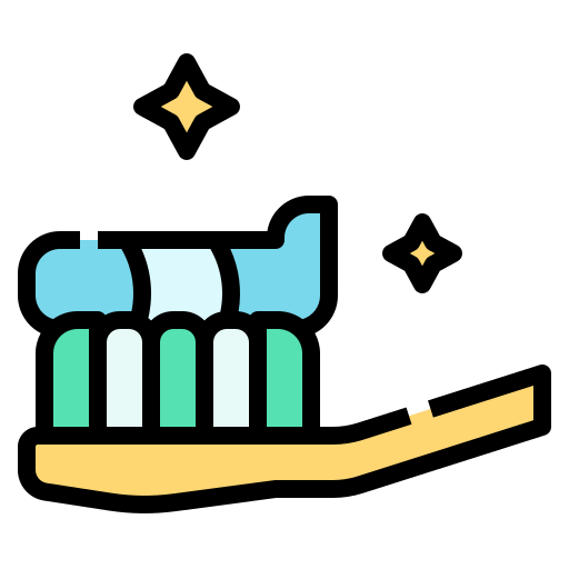 Toothbrush Linector Lineal Color icon