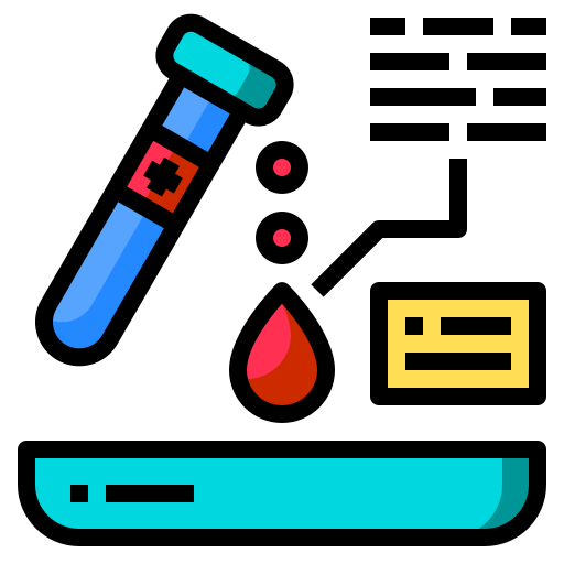 Blood test Phatplus Lineal Color icon