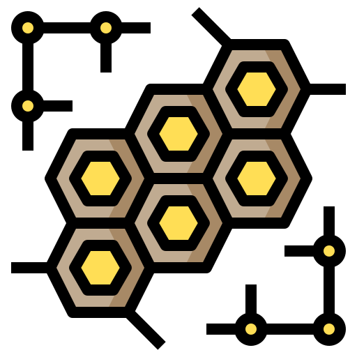 molecular Phatplus Lineal Color Ícone