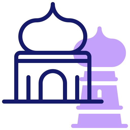 Мечеть Inipagistudio Lineal Color иконка