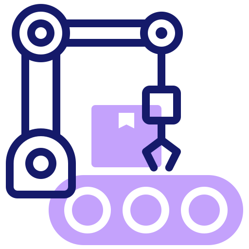 Промышленный робот Inipagistudio Lineal Color иконка