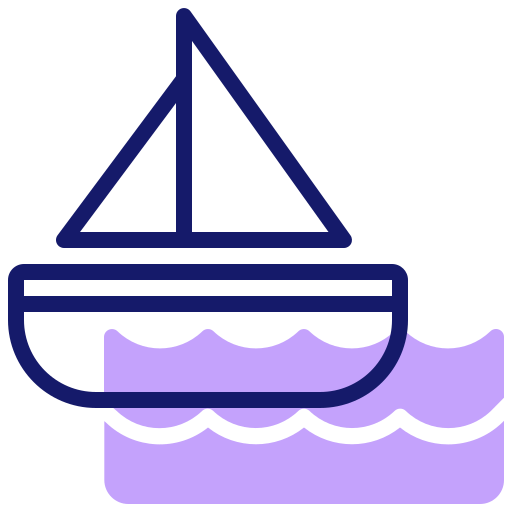Парусная лодка Inipagistudio Lineal Color иконка