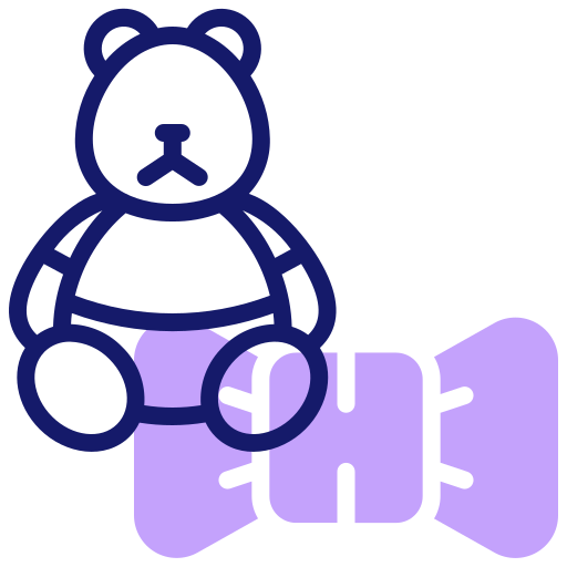 Teddy  bear Inipagistudio Lineal Color icon