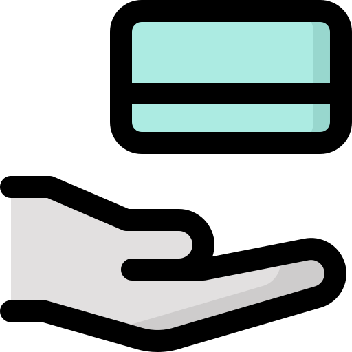 tarjeta de crédito bqlqn Lineal Color icono