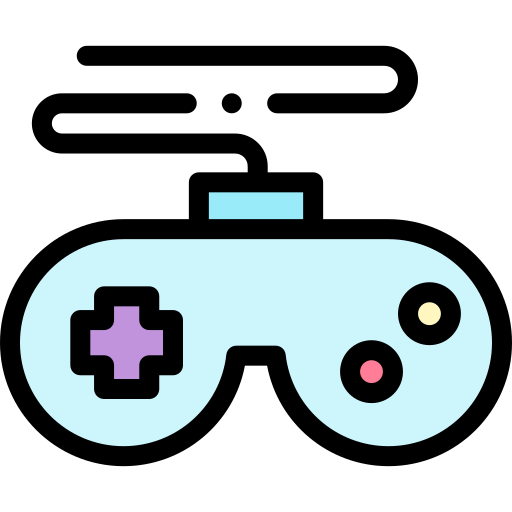 Игровой контроллер Detailed Rounded Lineal color иконка