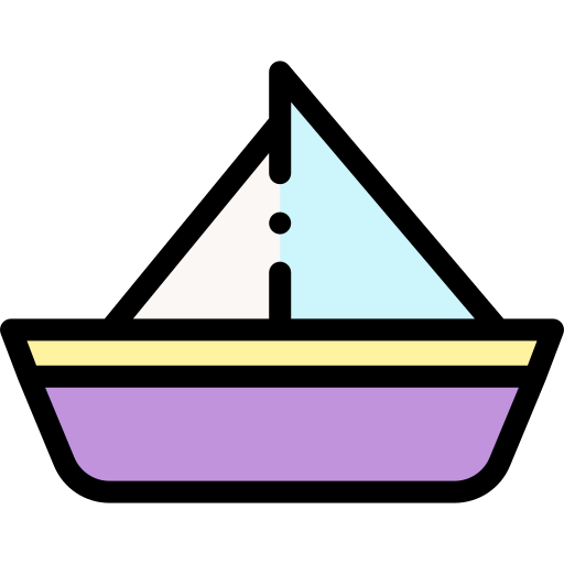 zabawkowa łódka Detailed Rounded Lineal color ikona