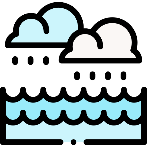 Raining Detailed Rounded Lineal color icon