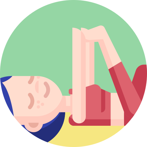 Yoga pose Detailed Flat Circular Flat icon